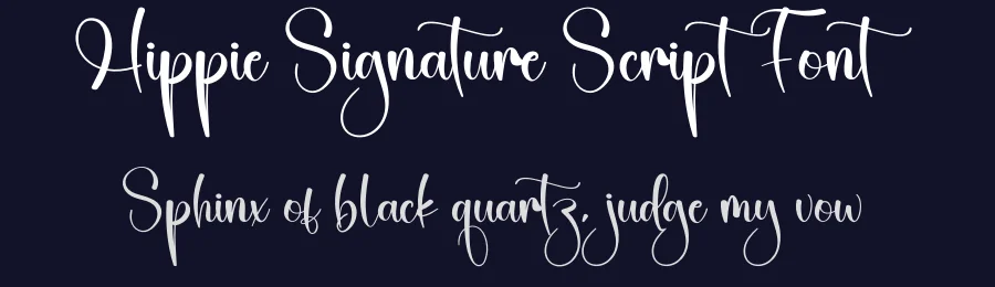 Hippie Signature Script Font by creativeletter — Script Handwritten Font — thumbnail 2