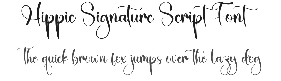 Hippie Signature Script Font by creativeletter — Script Handwritten Font