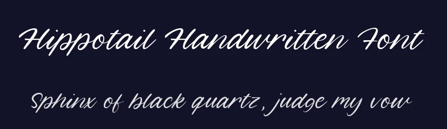 Hippotail Handwritten Font by balpirick — Script Handwritten Font — thumbnail 2