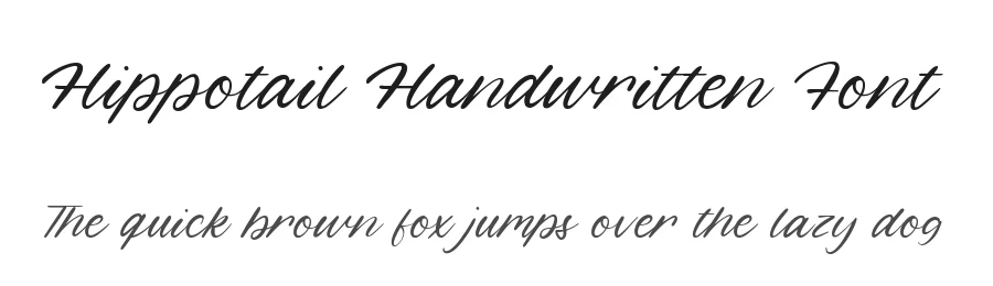 Hippotail Handwritten Font by balpirick — Script Handwritten Font