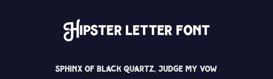 Hipster letter Font by uncurve — Display Font — thumbnail 2