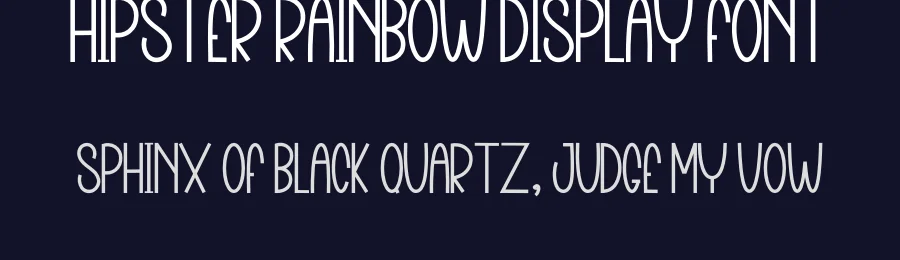 Hipster Rainbow Display Font by inermediaSTUDIO — Display Font — thumbnail 2