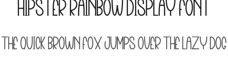 Hipster Rainbow Display Font by inermediaSTUDIO — Display Font
