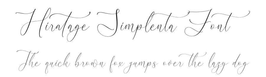 Hiratage Simplenta Font by Storytype — Script Handwritten Font