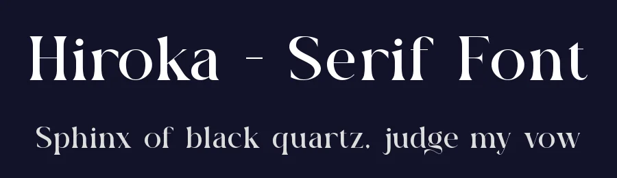 Hiroka – Serif Font by Slide Shoot Type — Sans Serif Font — thumbnail 2