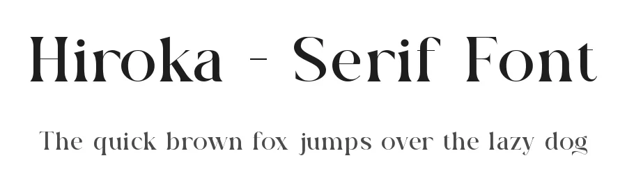 Hiroka – Serif Font by Slide Shoot Type — Sans Serif Font