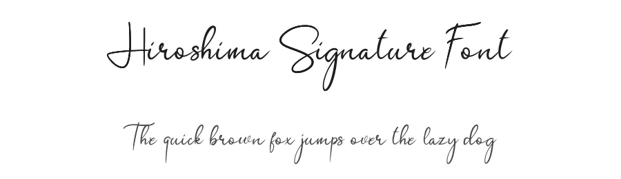 Hiroshima Signature Font by Basnistudio — Script Handwritten Font