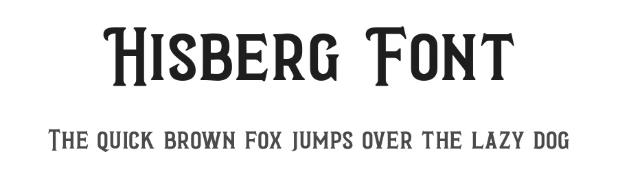 Hisberg Font by craftsupplyco — Display Font