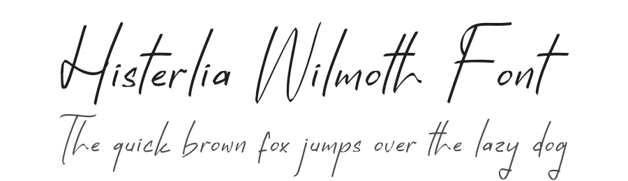 Histerlia Wilmoth Font by letterfabric — Script Handwritten Font