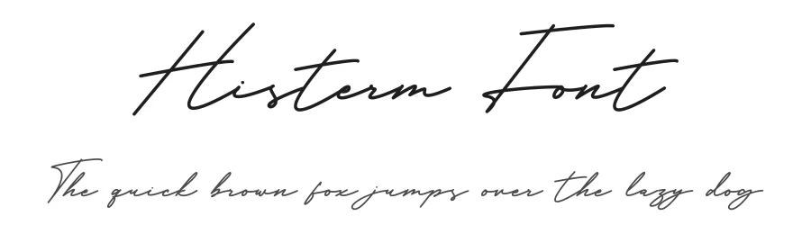 Histerm Font by Rantautype — Script Handwritten Font