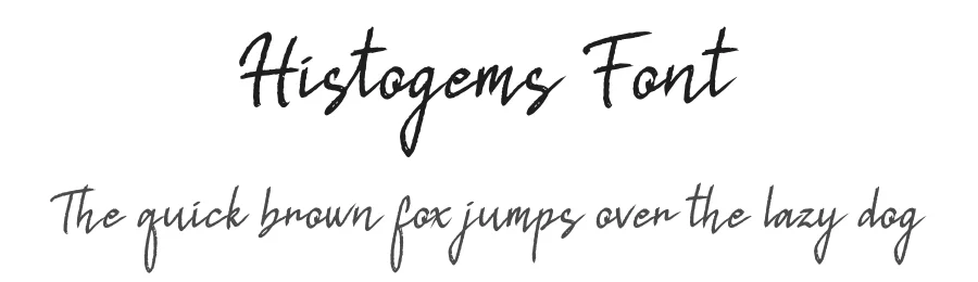 Histogems Font by Denustudios — Script Handwritten Font