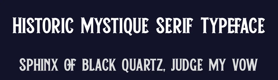 Historic Mystique Serif Typeface by timelesstype.co — Display Font — thumbnail 2