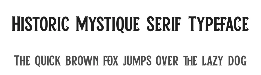 Historic Mystique Serif Typeface by timelesstype.co — Display Font