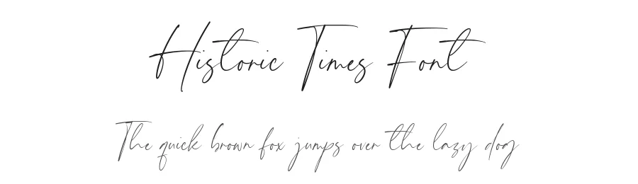 Historic Times Font by Timur type — Script Handwritten Font