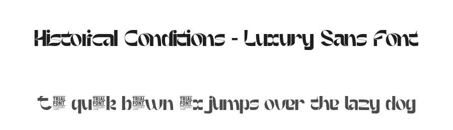 Historical Conditions – Luxury Sans Font by 177Studio — Display Font