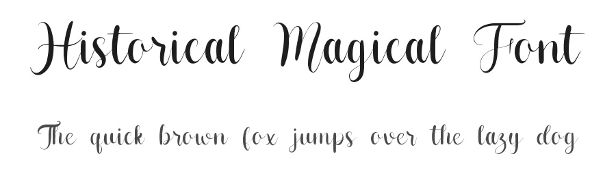 Historical Magical Font by qwrtype — Script Handwritten Font
