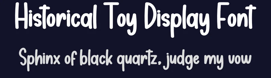 Historical Toy Display Font by creativeletter — Display Font — thumbnail 2