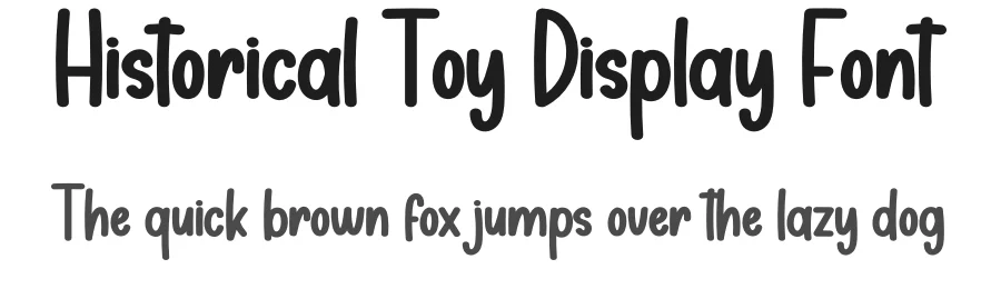 Historical Toy Display Font by creativeletter — Display Font