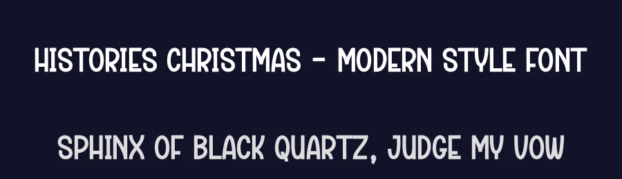 Histories Christmas – Modern Style Font by creativeletter — Display Font — thumbnail 2