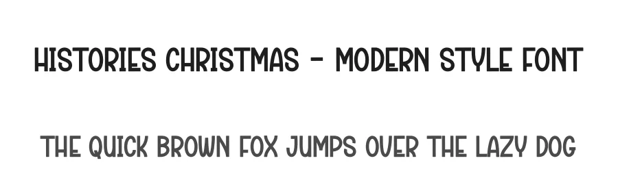 Histories Christmas – Modern Style Font by creativeletter — Display Font