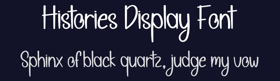 Histories Display Font by andikastudio — Display Font — thumbnail 2