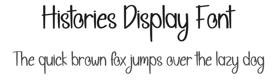 Histories Display Font by andikastudio β Display Font