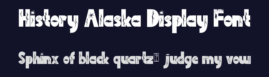 History Alaska Display Font by Yoga Letter — Display Font — thumbnail 2