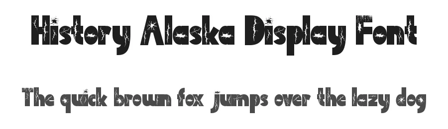 History Alaska Display Font by Yoga Letter β Display Font