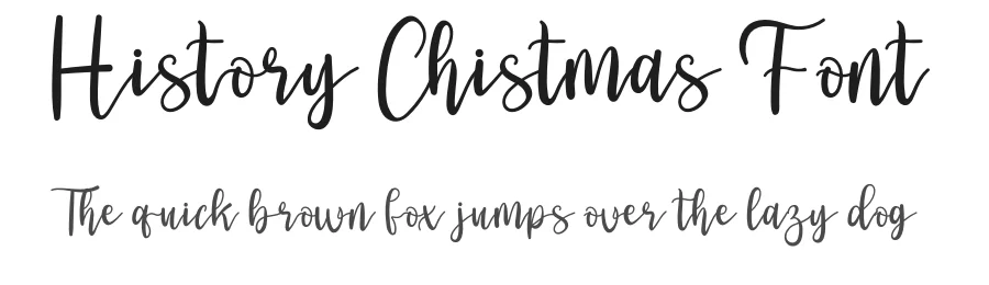 History Chistmas Font by inermediaSTUDIO — Script Handwritten Font