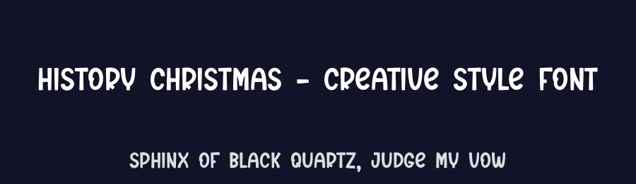 History Christmas – Creative Style Font by creativeletter — Display Font — thumbnail 2