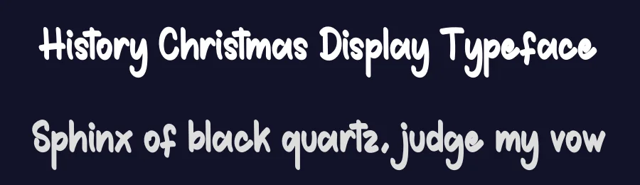 History Christmas Display Typeface by creativeletter — Display Font — thumbnail 2