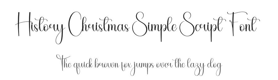 History Christmas Simple Script Font by freshtypeink — Script Handwritten Font