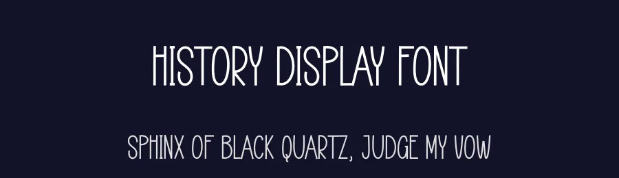 History Display Font by andikastudio — Display Font — thumbnail 2