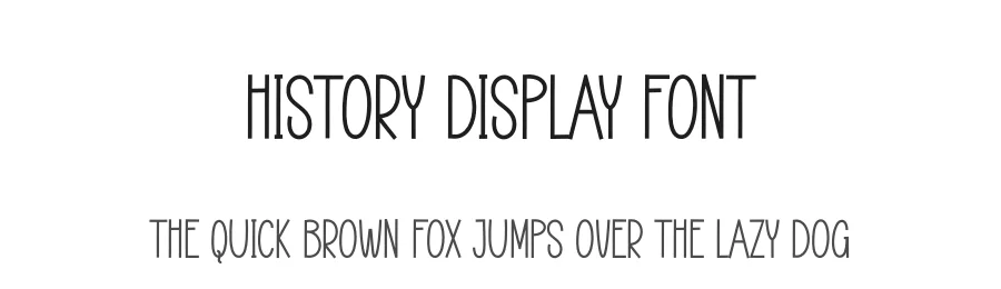History Display Font by andikastudio — Display Font