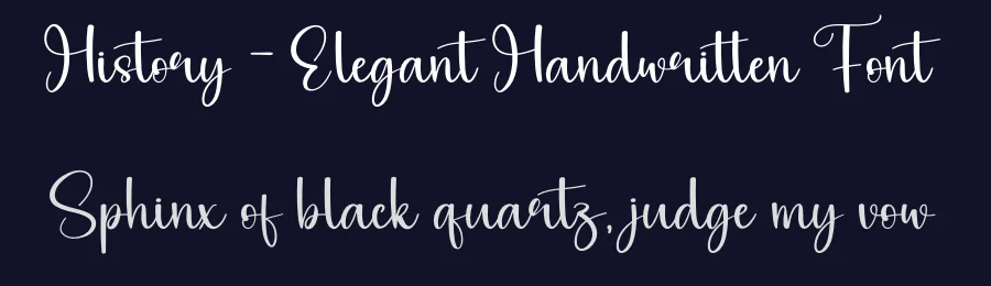 History – Elegant Handwritten Font by andikastudio — Script Handwritten Font — thumbnail 2