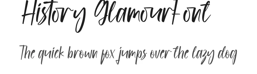 History Glamour Font by edricstudio — Script Handwritten Font