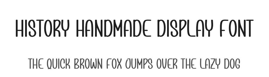 History Handmade Display Font by creativeletter — Display Font