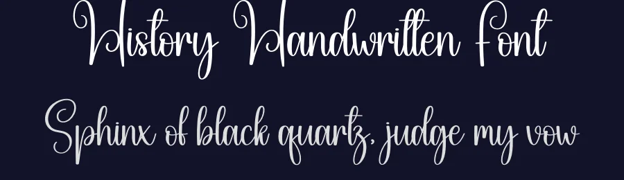 History Handwritten Font by creativeletter — Script Handwritten Font — thumbnail 2