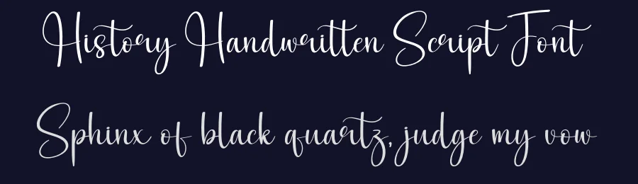 History Handwritten Script Font by creativeletter — Script Handwritten Font — thumbnail 2