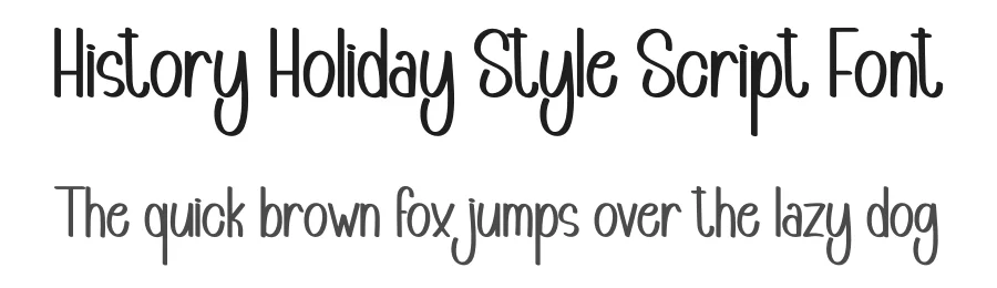 History Holiday Style Script Font by andikastudio — Display Font