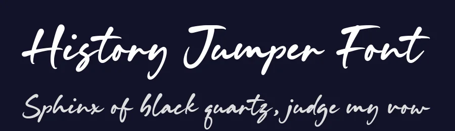 History Jumper Font by Timur type — Script Handwritten Font — thumbnail 2
