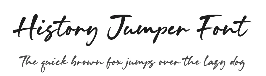 History Jumper Font by Timur type — Script Handwritten Font