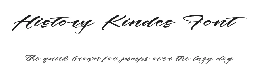 History Kindes Font by stylishtype.co — Script Handwritten Font