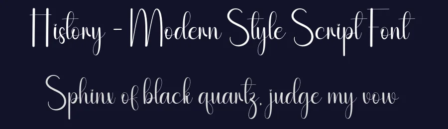History – Modern Style Script Font by andikastudio — Script Handwritten Font — thumbnail 2