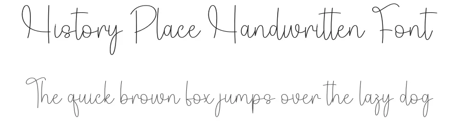 History Place Handwritten Font by andikastudio — Script Handwritten Font