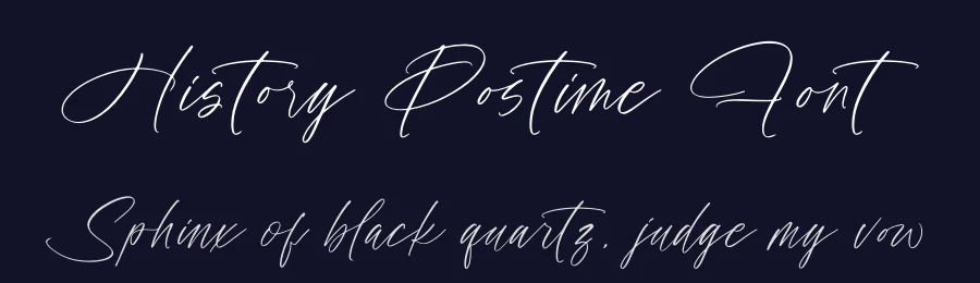 History Postime Font by stylishtype.co — Script Handwritten Font — thumbnail 2