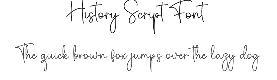 History Script Font by creativeletter — Script Handwritten Font