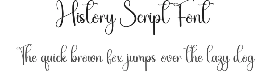 History Script Font by creativeletter — Script Handwritten Font