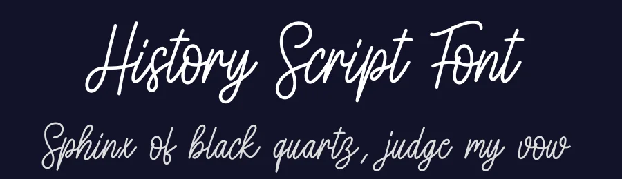 History Script Font by creativeletter — Script Handwritten Font — thumbnail 2