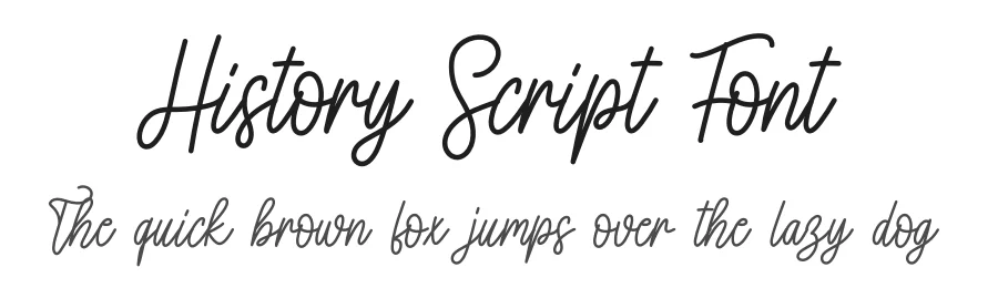 History Script Font by creativeletter — Script Handwritten Font